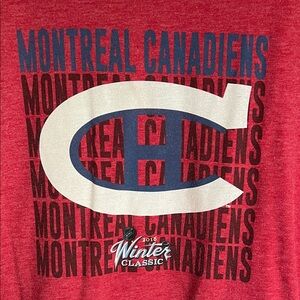 Red Montreal Canadiens Winter Classic T-Shirt